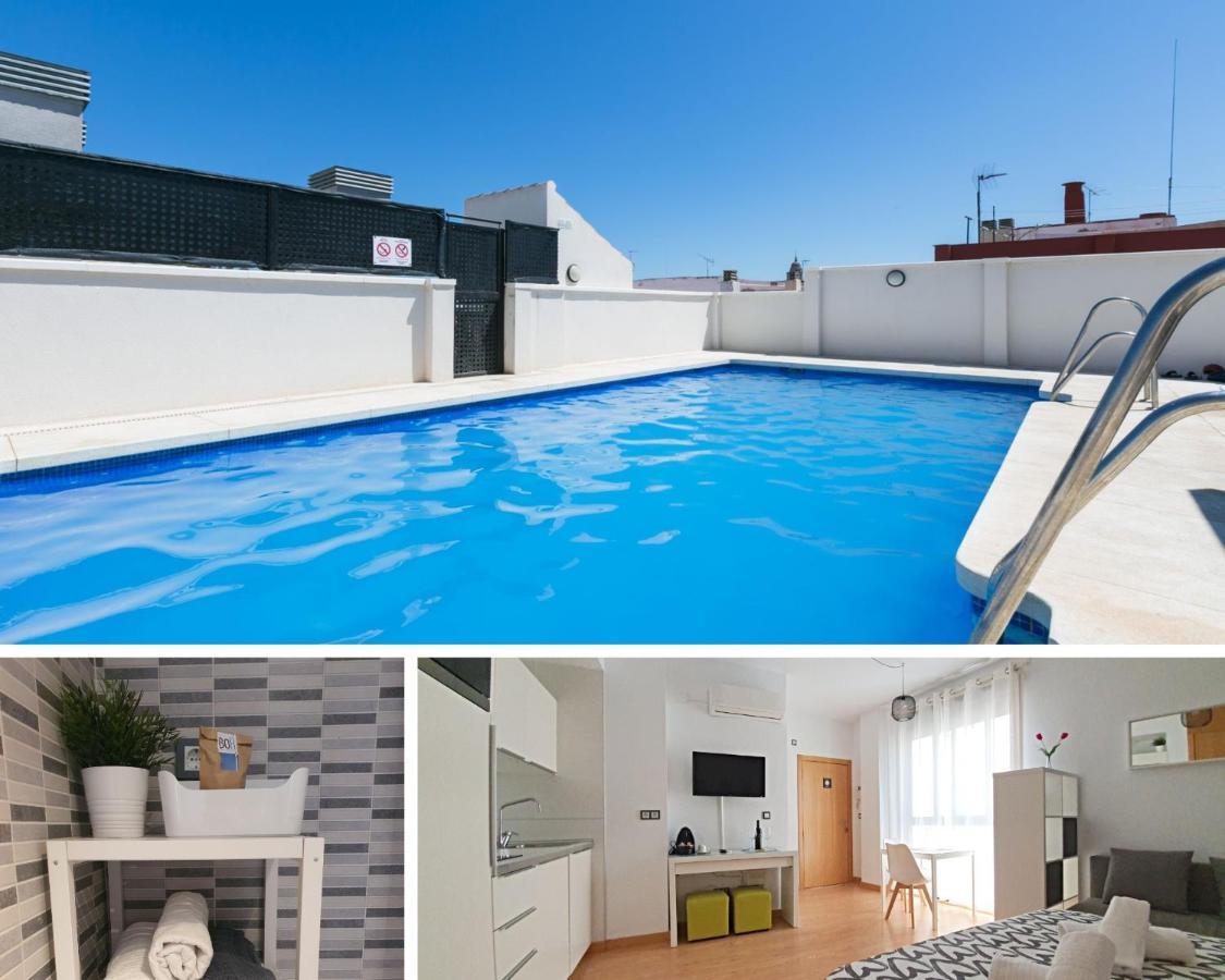 Precioso Estudio Con Piscina مالقة المظهر الخارجي الصورة